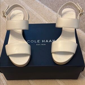 Cole Haan White Sandals